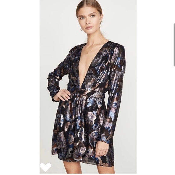 Ramy Brook Lurex Metallic Jacquard Shaina Dress. - Picture 4 of 11